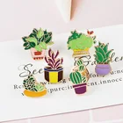 Женская Брошь с экстрактом алоэ, в горшке