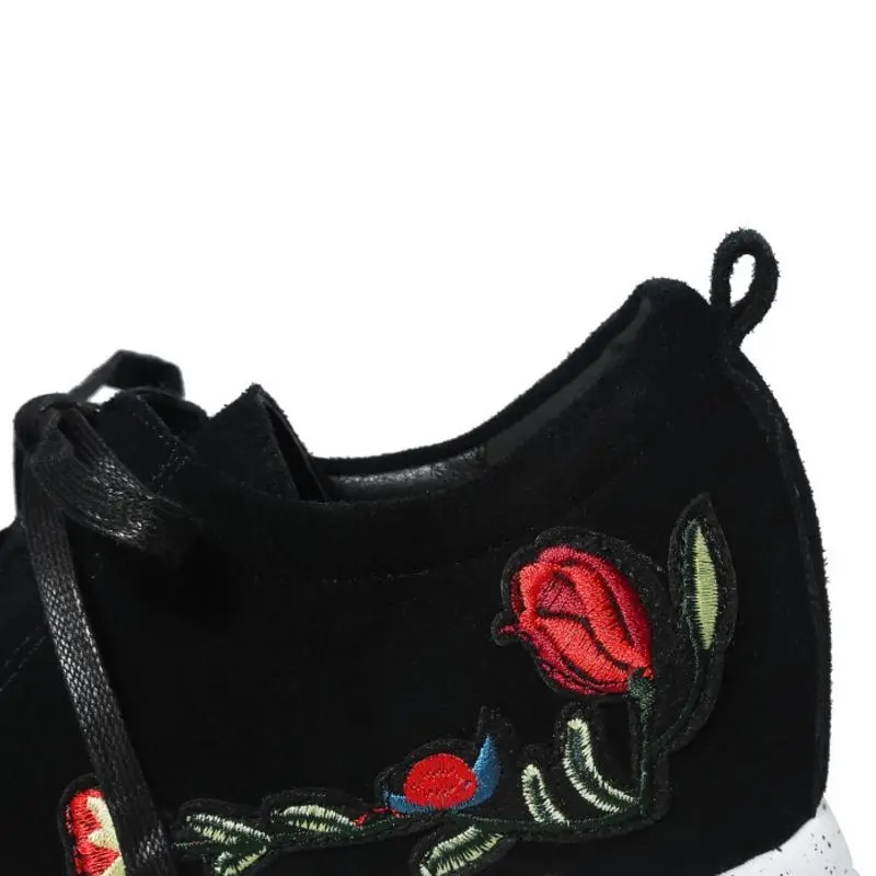 FITWEE/пикантные женские туфли на танкетке из натуральной кожи лодочки с