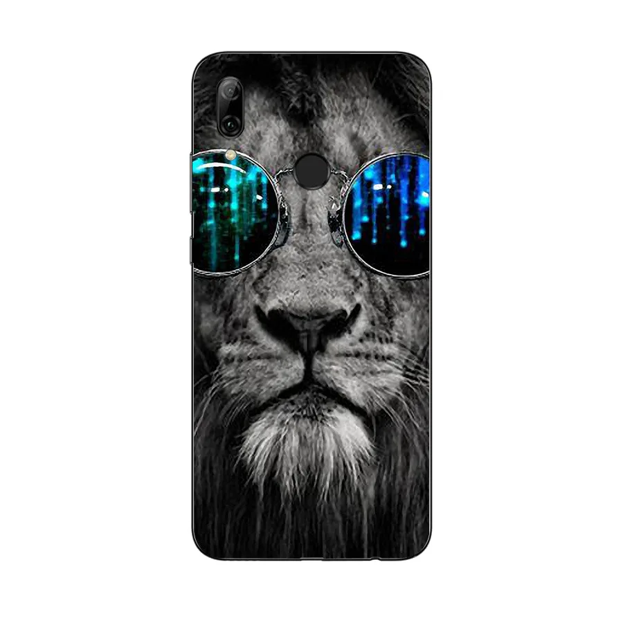 Для huawei P Smart 2019 мягкий чехол для телефона TPU силиконовый защитный с принтом крышка