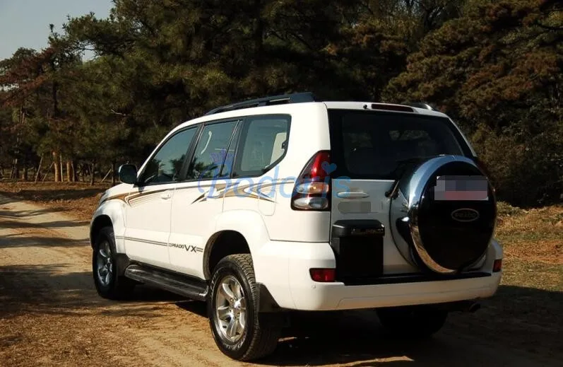 Аксессуары для Toyota Land Cruiser Prado FJ120 2003-2009 дверной порог Добро пожаловать педали потертости пластины охранники CoverWith светодиодный светильник