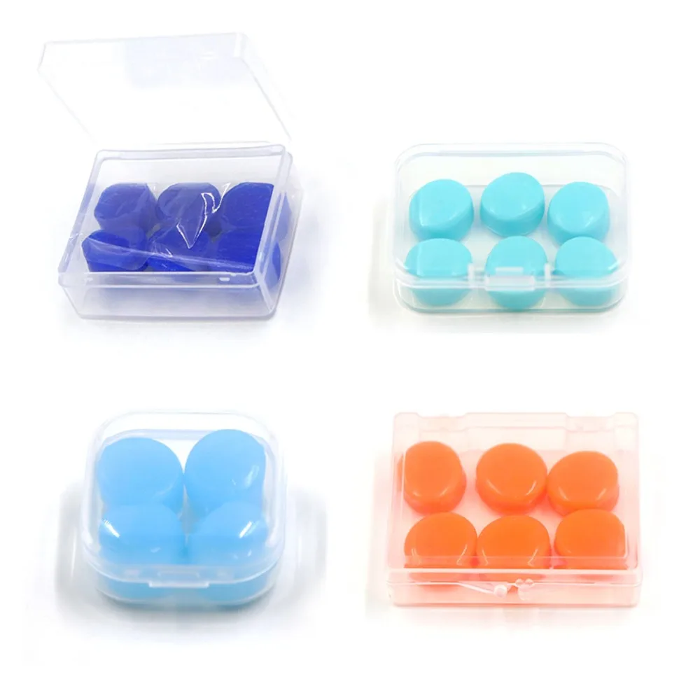 6 шт. Мягкие силиконовые затычки для ушей плавающие гибкие взрослых детей