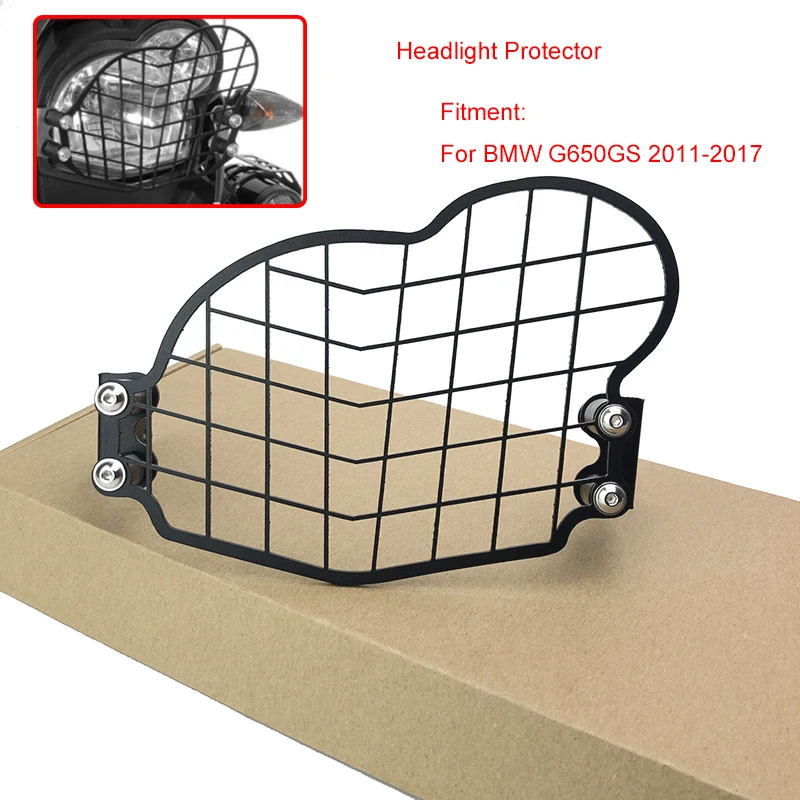 

Motorcycle Accessories Headlight Protector Head Light Guard Front Lamp Cover For BMW G650GS G 650 GS 2011-2017 2012 13 14 15 16