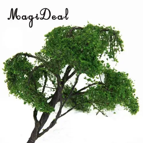 MagiDeal 1 шт. 12 см Пейзаж улица железная дорога зеленая сцена Пейзаж Модель Elm дерево для дома парк сад макет детская игрушка