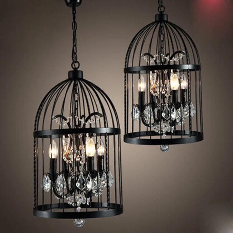 Американский винтажный стиль лофт ретро железная Хрустальная клетка