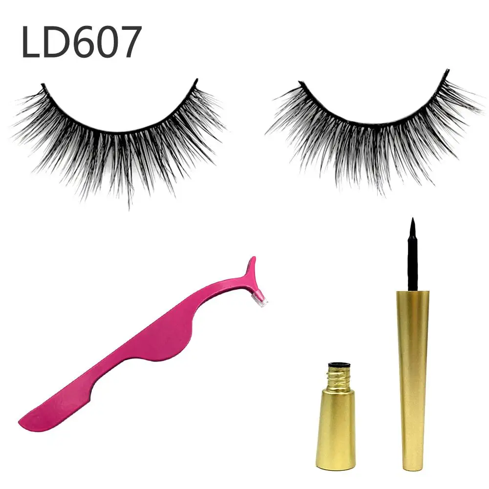 1 пара магнитных накладных ресниц 6D магнитная водостойкая жидкая подводка для