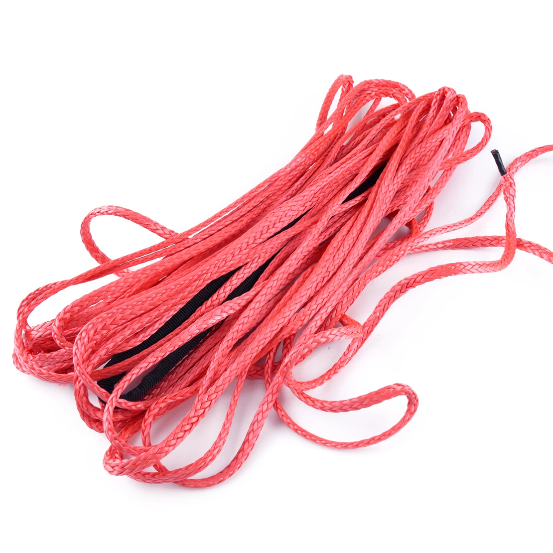 

beler 1/6'' x 50' Synthetic Winch Line Cable Rope with Sheath For ATV JEEP SUV