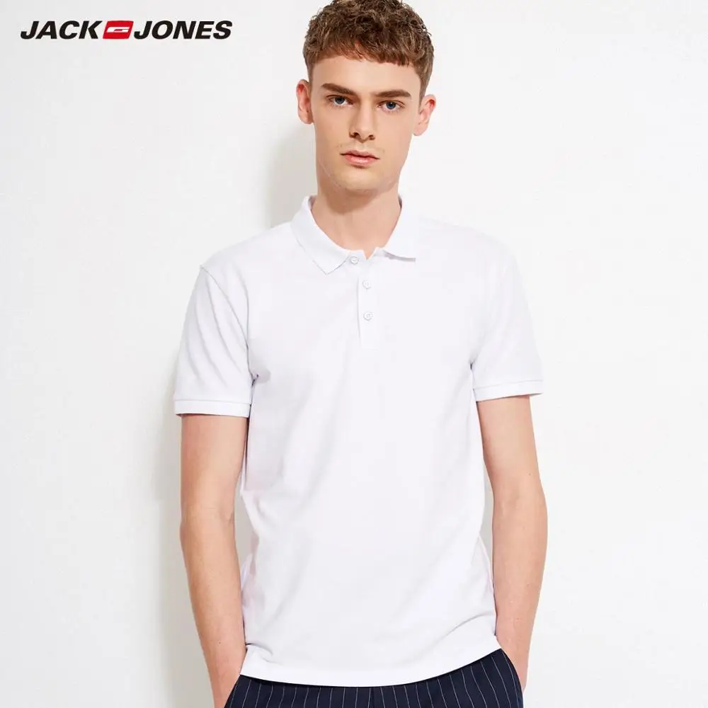 JackJones Мужской Хлопковый приталенный умный повседневный деловой Топ Простая