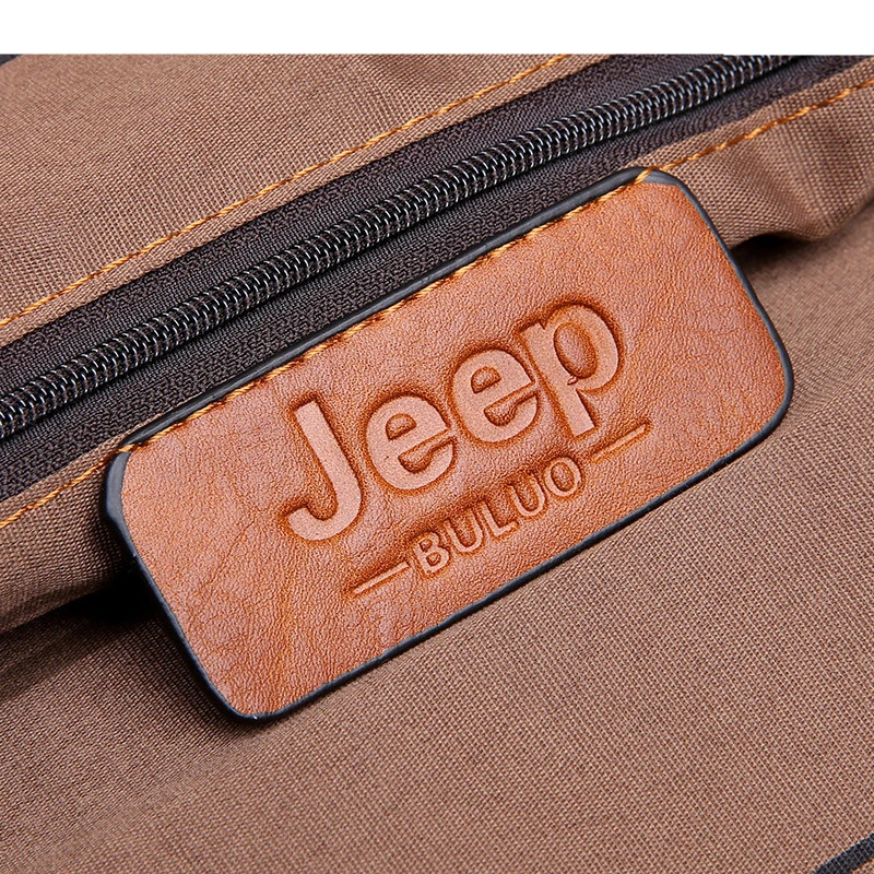 Бренд JEEP BULUO, мужская сумка-тоут, повседневный портфель, деловая сумка на плечо, коричневая кожа, высокое качество, сумки-мессенджеры, 14 дюймов, для ноутбука, А4, файлы