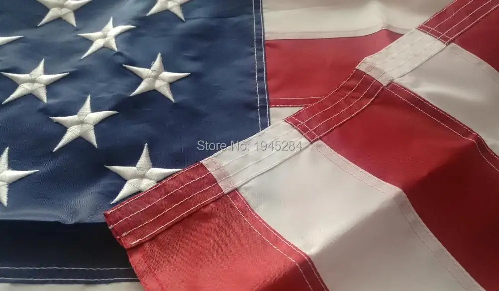Вышитый американский флаг Американский национальный США Новый 3x5ft 150x90 см