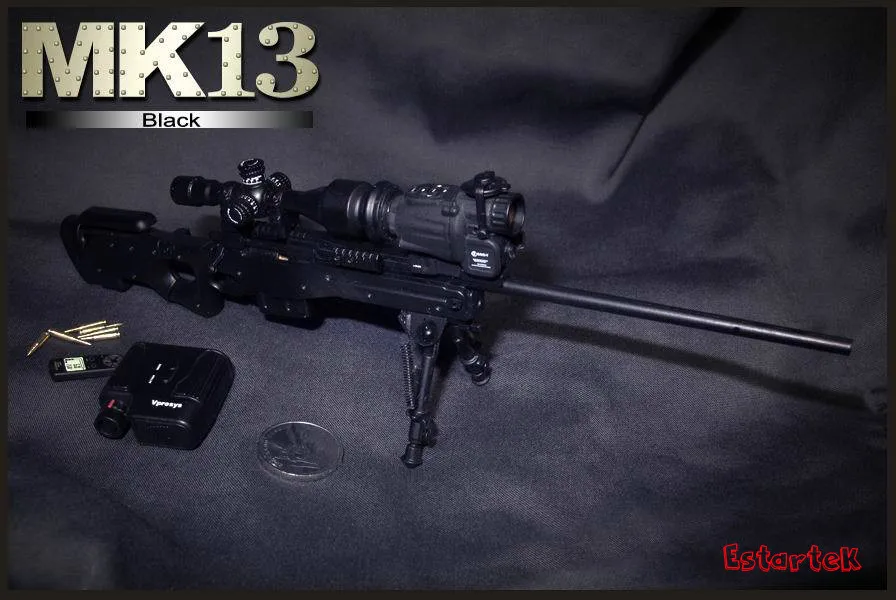 Estartek ZY8034B 1/6 Пластик ВМС США спецназ Mk13 Снайпер модель винтовки для детей