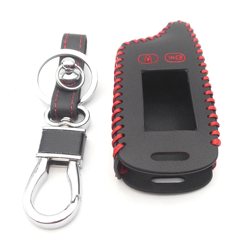 Кожаный чехол для ключей TW9010 TW9030 Tomahawk TW 9010 9030 брелок с сигнализацией TwoWay и ЖК