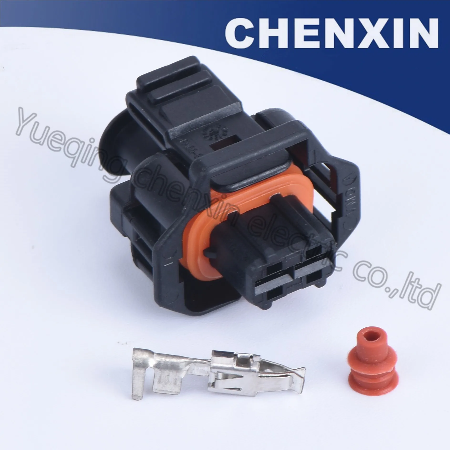 

Black 2 pin car waterproof auto connector female 3.5 fuel common rail injector crankshaft sensor connector 936059-1 1928403874