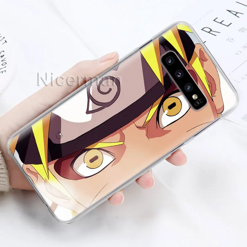 Чехол для телефона для samsung Galaxy S10e S10 S8 S9 плюс S6 S7 край A40 A50 A70 M20 чехол с рисунком из аниме «Наруто» Учиха Итачи жесткий поликарбонатный чехол