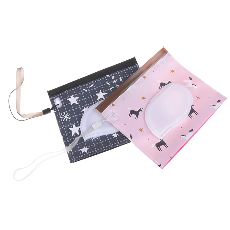 Модные влажные салфетки на защелке чехол для переноски клатч и чистая