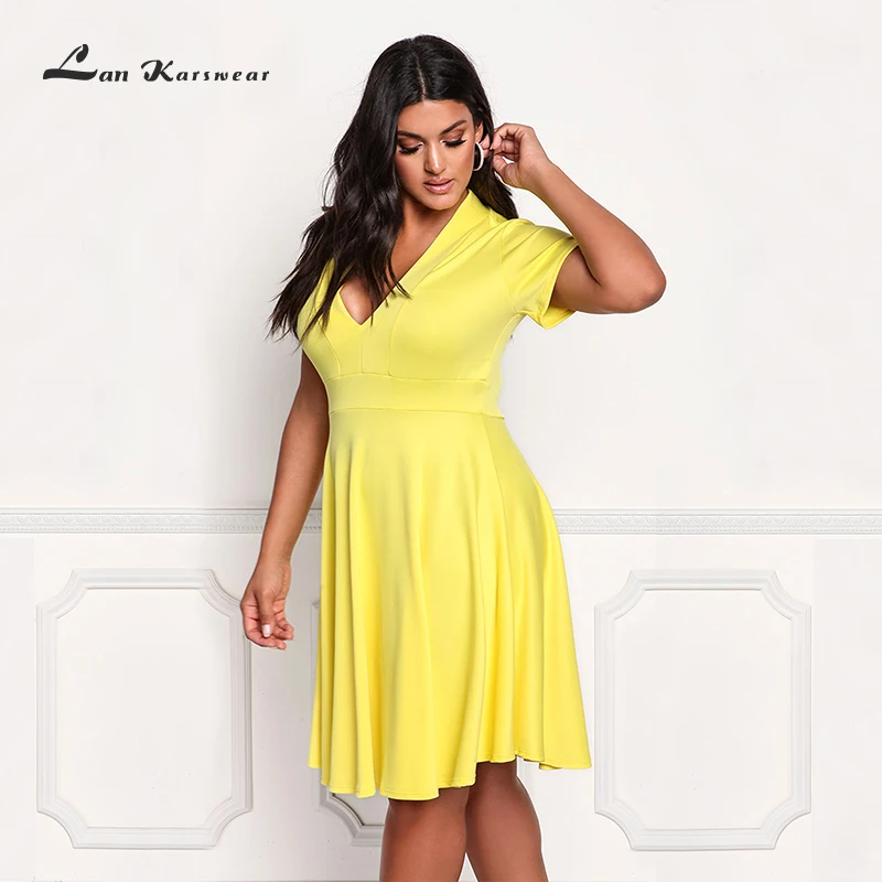 Женские пляжные вечерние платья Lan Karswear однотонные короткие Клубные офисные