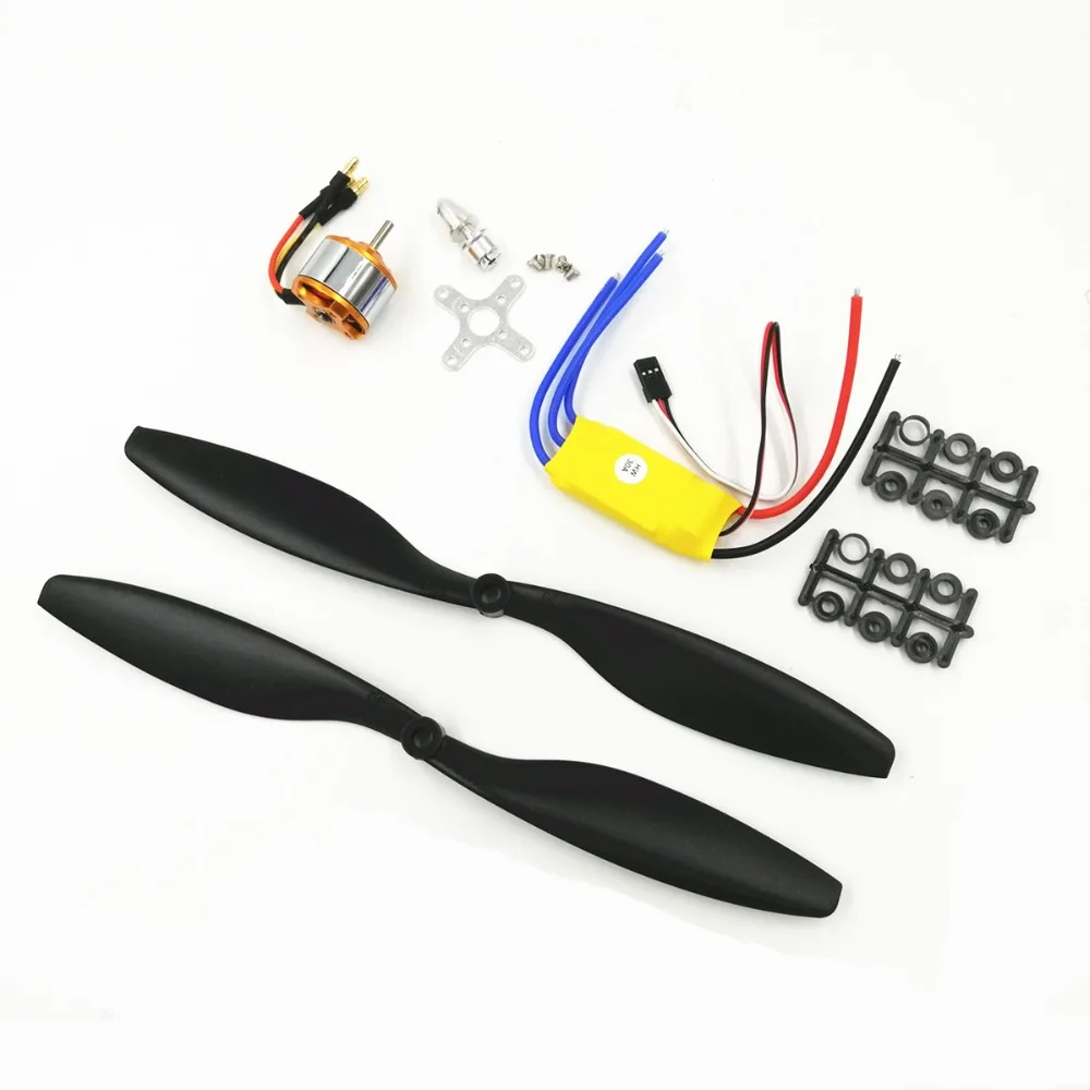 Бесщеточный роторный двигатель A2212 1000KV 2200 + SimonK 30A ESC 1045 пропеллер (1 пара) комплект
