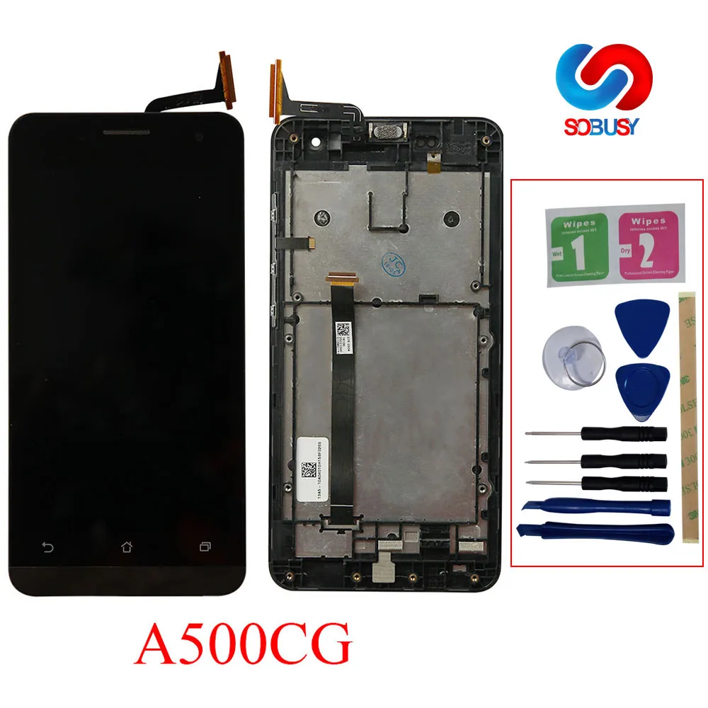 Sobusy 5 0 &quotЖК дисплей для ASUS Zenfone сенсорный экран дигитайзер ЖК T00J A500KL A500CG A501CG Pantalla
