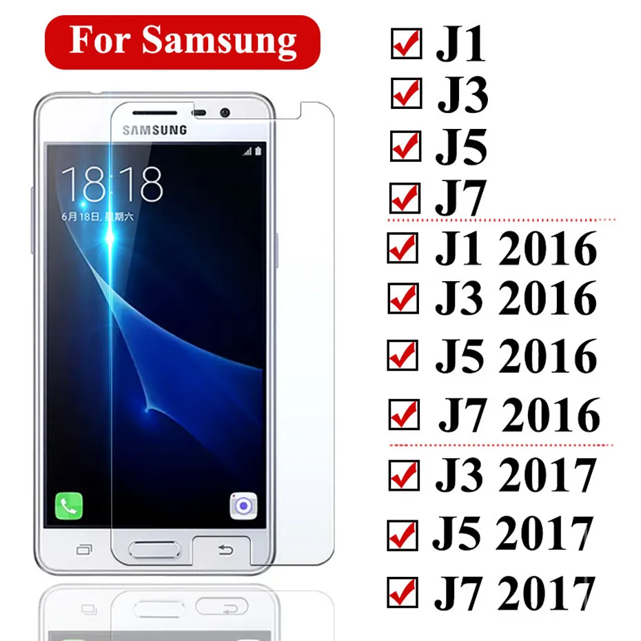 Защитное стекло для samsung galaxy J5 2016 2017 J1 J7 pro Защитная пленка экрана на j3 j5 j7 |