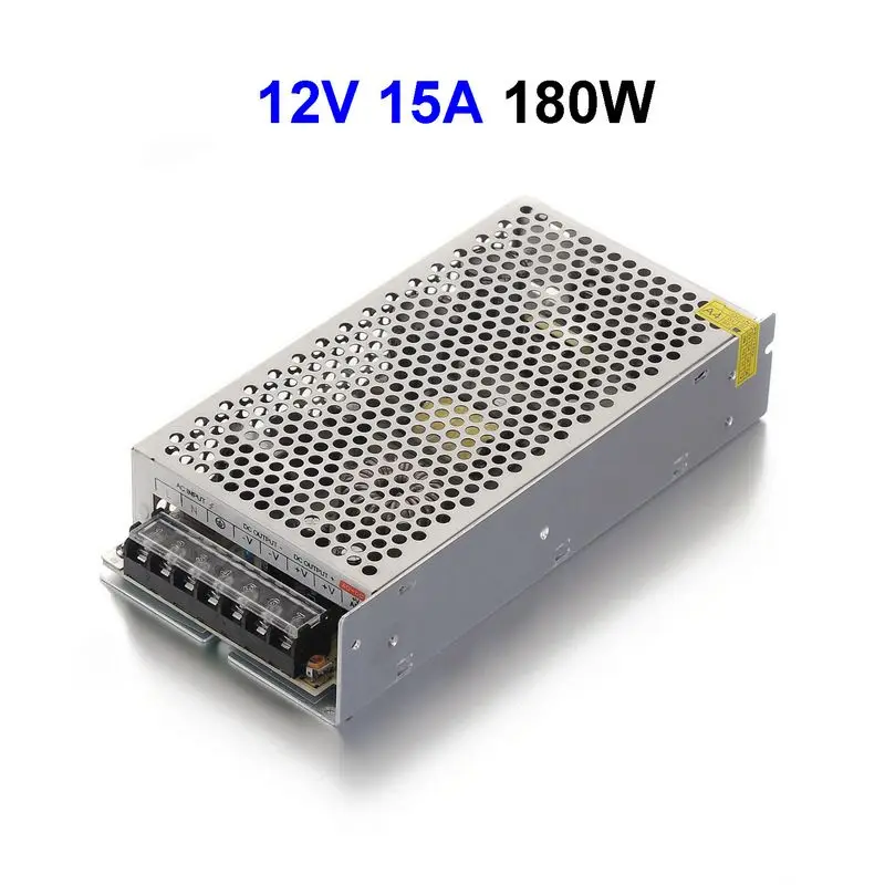 5 шт DC12V 15A 180 W коммутации Питание адаптер драйвер трансформатор для LED дисплей