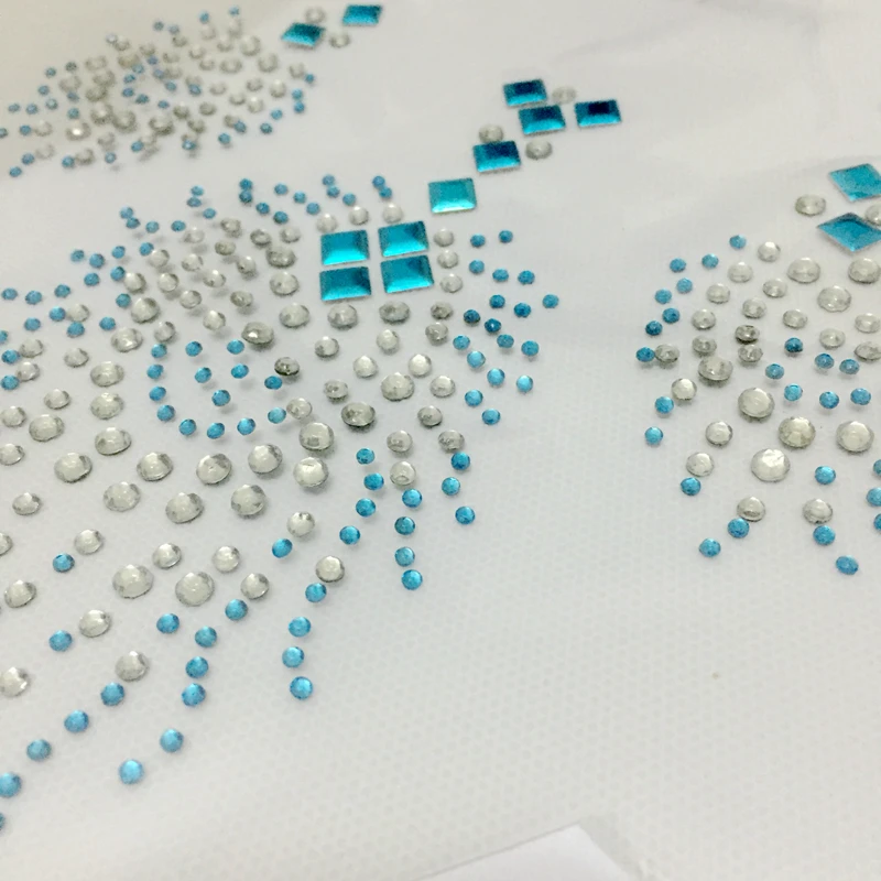 10 шт./лот Павлин Камень Кристалл Исправление узор из страз горячей фиксации