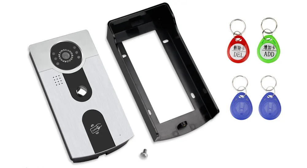 OBO Hands RFID видео дверной звонок Домофон Система водонепроницаемый видео Наружная камера с ИК ночного видения 700TVL 125 кгц для дома