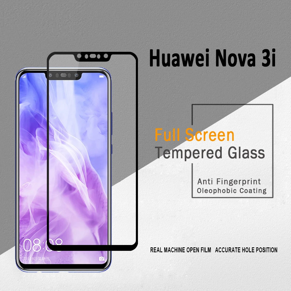3D закаленное стекло для Huawei Nova 3i полное покрытие 9H защитная пленка Защита экрана