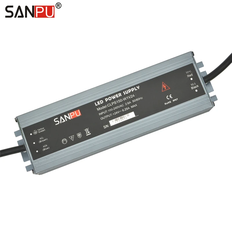 Адаптер питания SANPU светодиодный 24 в пост. Тока 150 Вт 6 А|transformer volt|switch powerswitching power
