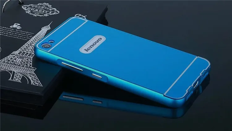 Для Lenovo S60 Case Ультра тонкие Металлические Алюминиевая Рама Пластиковые задняя
