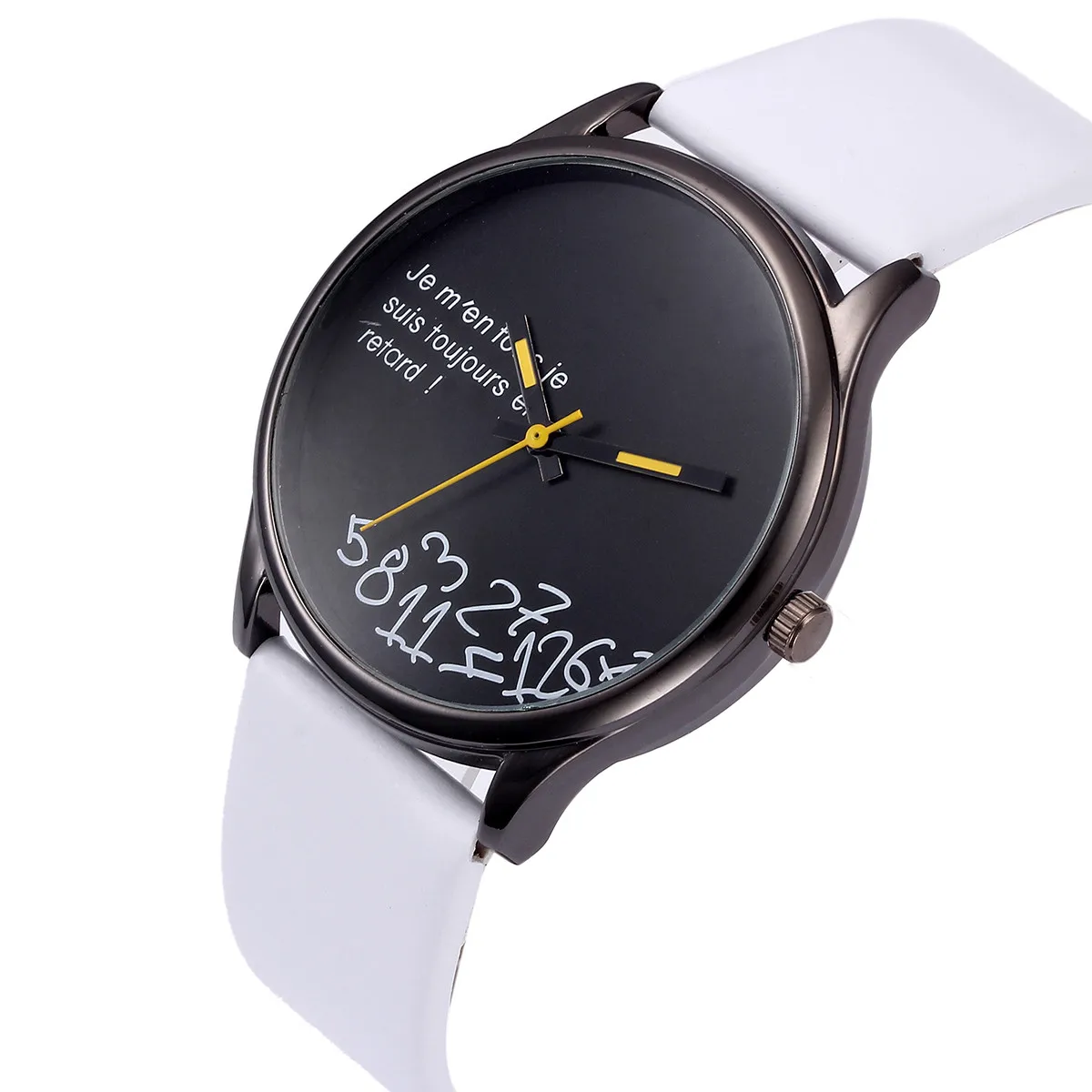 

Men Fashion Design Leather Retro Design Leather Band Analog Alloy Quartz Wrist Round Simple Stainless Steel Case Watch Gift