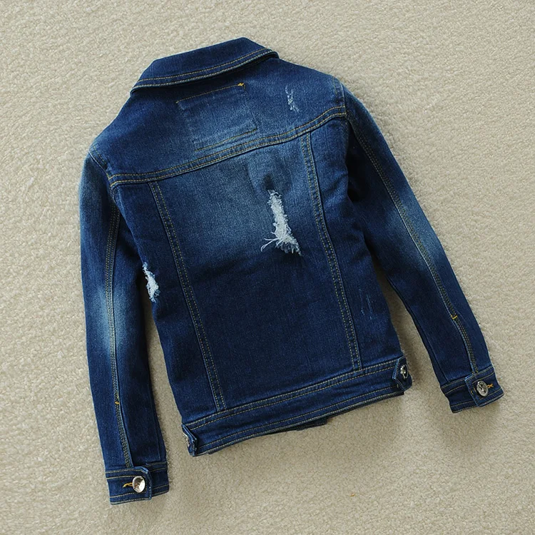 Весна 2018 классические детские джинсы джинсовая куртка для мальчиков и девочек