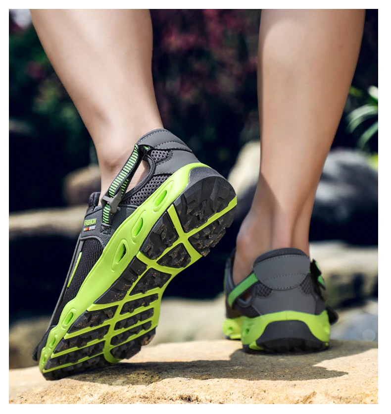 New Arrival Outdoor Aqua Shoes Sapatilhas Mulher Trekking Men Randonnee Scarpe Uomo Women Wading Upstream Breathable Mesh