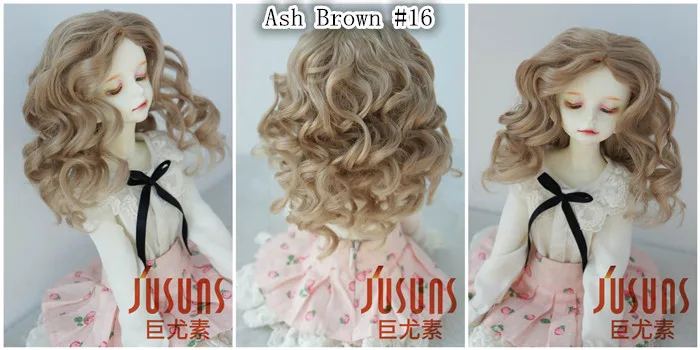 JD233 1/6 1/4 1/3 BJD термостойкость кукла парики YOSD MSD SD средней линии Длинные курчавый BJD парики кукла аксессуары