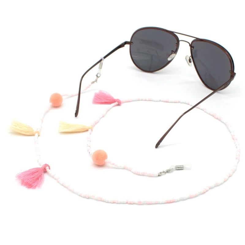 Чтение цепочка для очков держатель солнцезащитные очки с кистями из бусин шейный