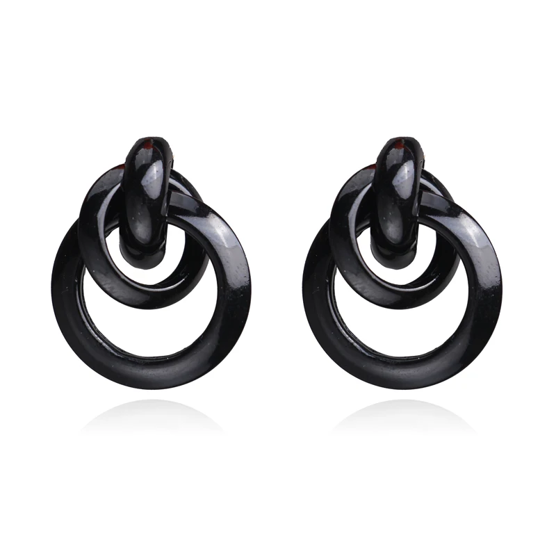 Эффектные серьги подвески ZA Circle свадебные сережки шпильки оптом