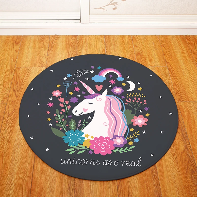 Современная мода скандинавский мультфильм лошадь круглый стул/настольный