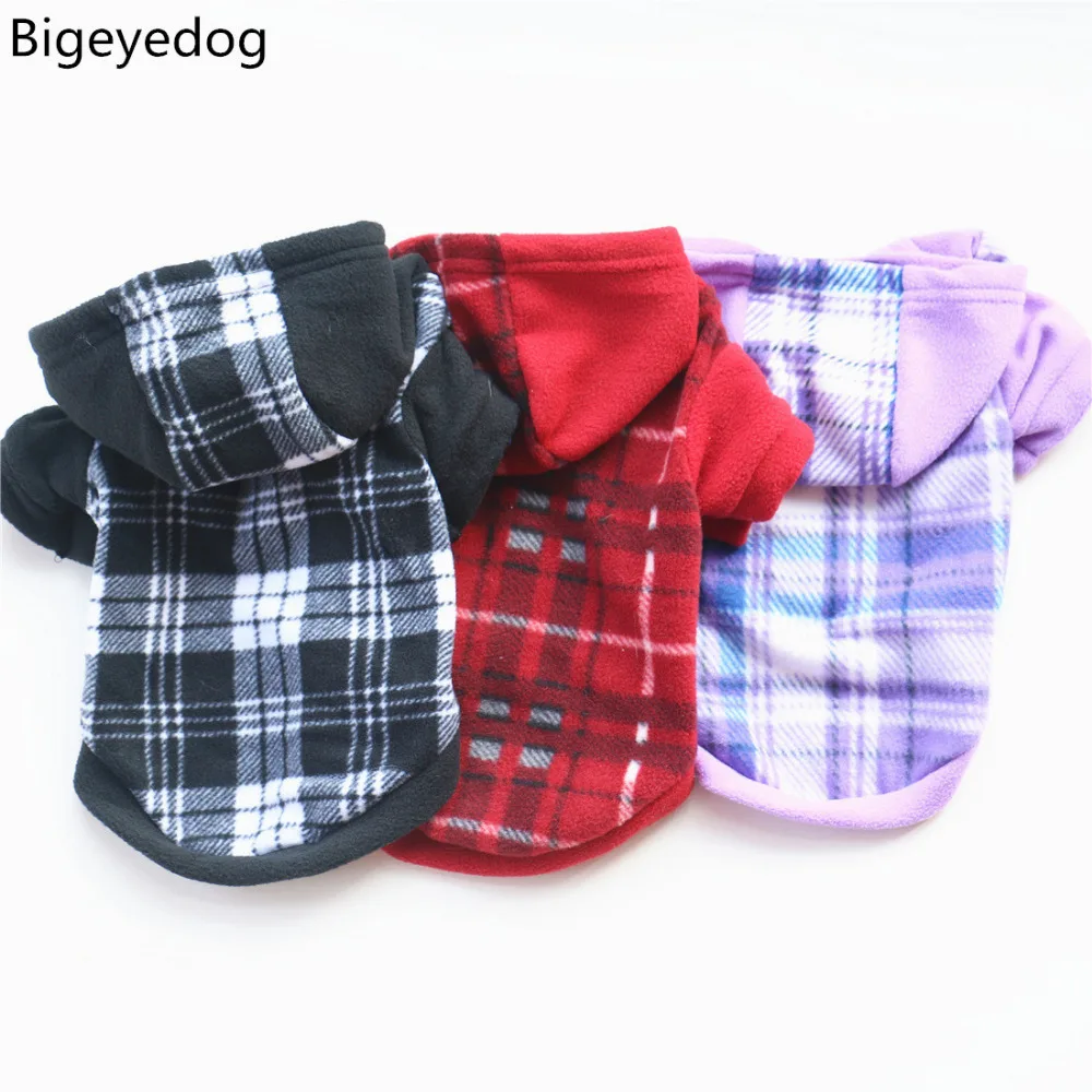 Bigeyedog собачья толстовка с капюшоном зимнее пальто для собак кошка щенок одежда