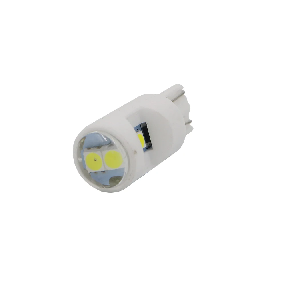 YSY 10X Новая керамическая Светодиодная лампа T10/W5W 3030 6SMD белая желтая габаритная для