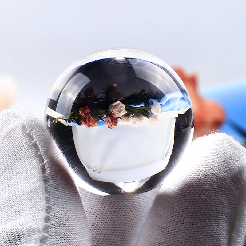 Прозрачный хрустальный шар для фотографии 30 мм прозрачный стеклянный украшения