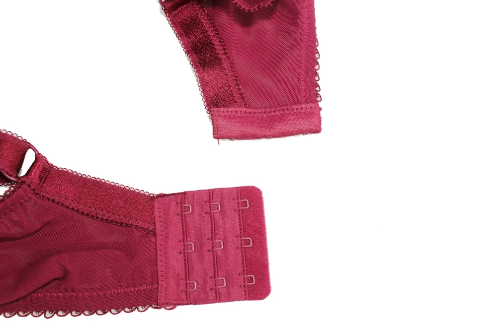 Женские большие чашки лифчики с флокирующим узором размеры 38C/40C/42C/38D/40D/42D/38E/40E/42E |