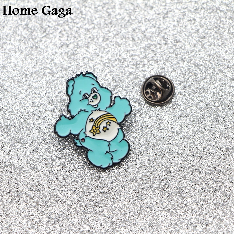 Homegaga Медвежонок цинк галстук мультфильм забавные булавки броши для рюкзака, одежды для мужчин и женщин шляпа Декоративные значки медали D1107