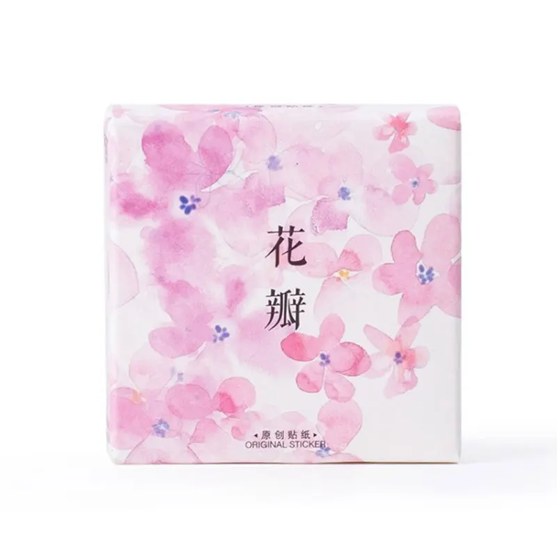 45 шт./кор. Kawaii розовые лепестки бумажная наклейка украшение DIY Дневник