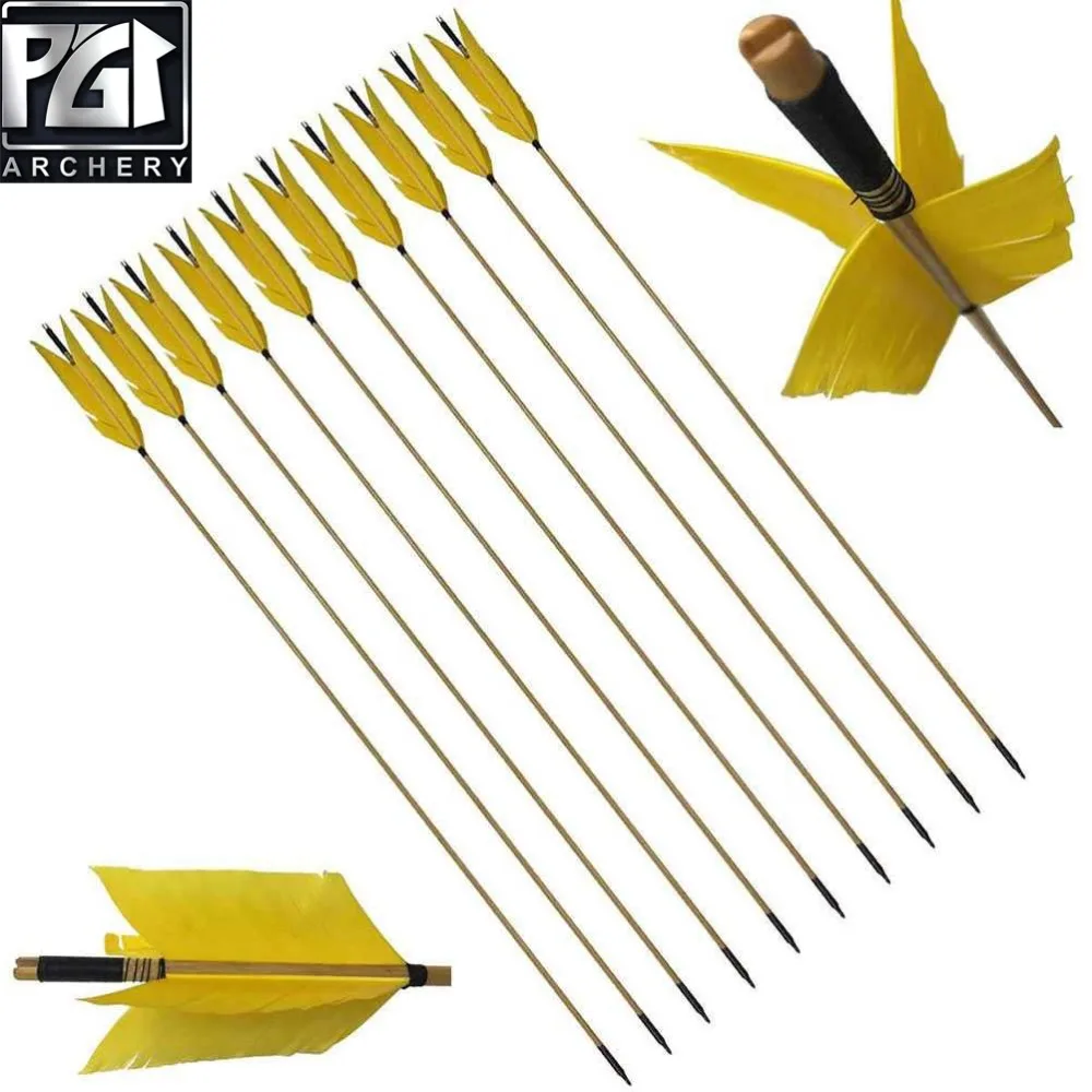 PG1ARCHERY стрельба из лука желтый мишень гриппа стрелки традиционными деревянными