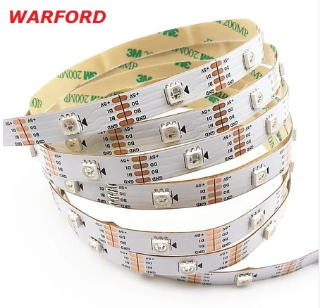 DC5V WS2813 светодиодные полосы WS2812b обновленная версия встроенный WS2811S IC 5050 SMD RGB ленты