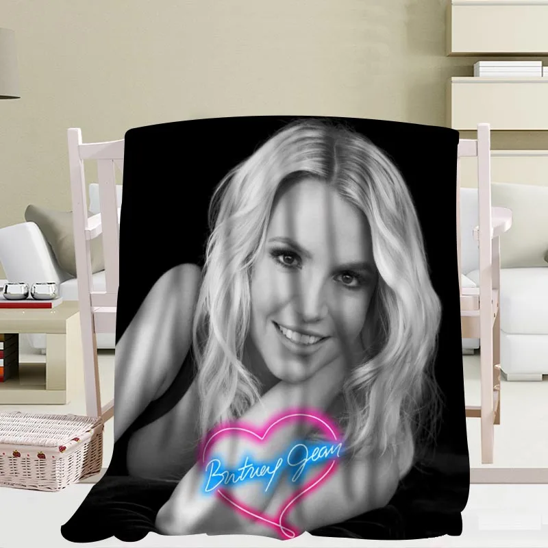 Пользовательское одеяло Britney Spears s дорожный диван Коралловое Флисовое мягкое