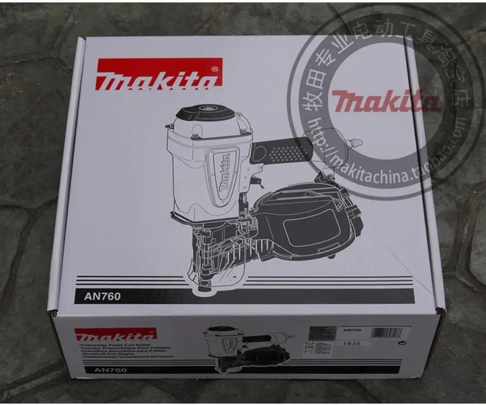 Японский Makita AN760 пневматическая катушка гвоздь машина дерево поддон газа гвоздезабивной станок