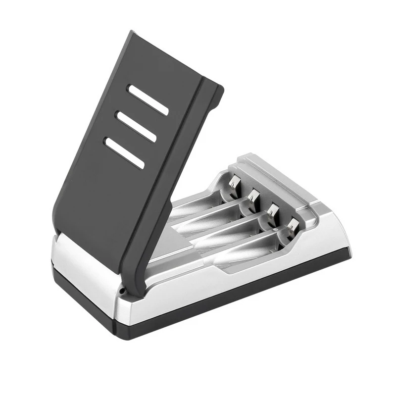 Умное зарядное устройство с ЖК-дисплеем безопасное универсальное 4 слота быстрая