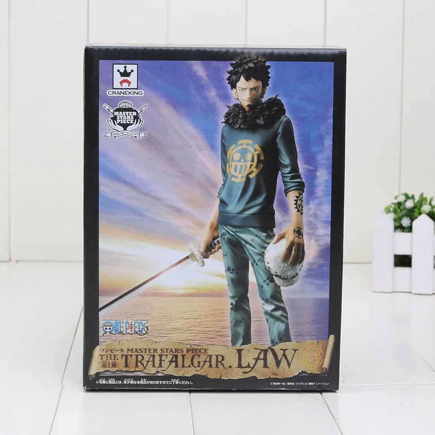 10495 27cm Law box Аниме одна деталь фигурка туз Шанкс обезьяна д Луффи фигурка Зоро Санджи Ло Трафальгар Сабо одна деталь аниме MSP ПВХ Модель игрушки - Цвет: 10495 27cm Law box