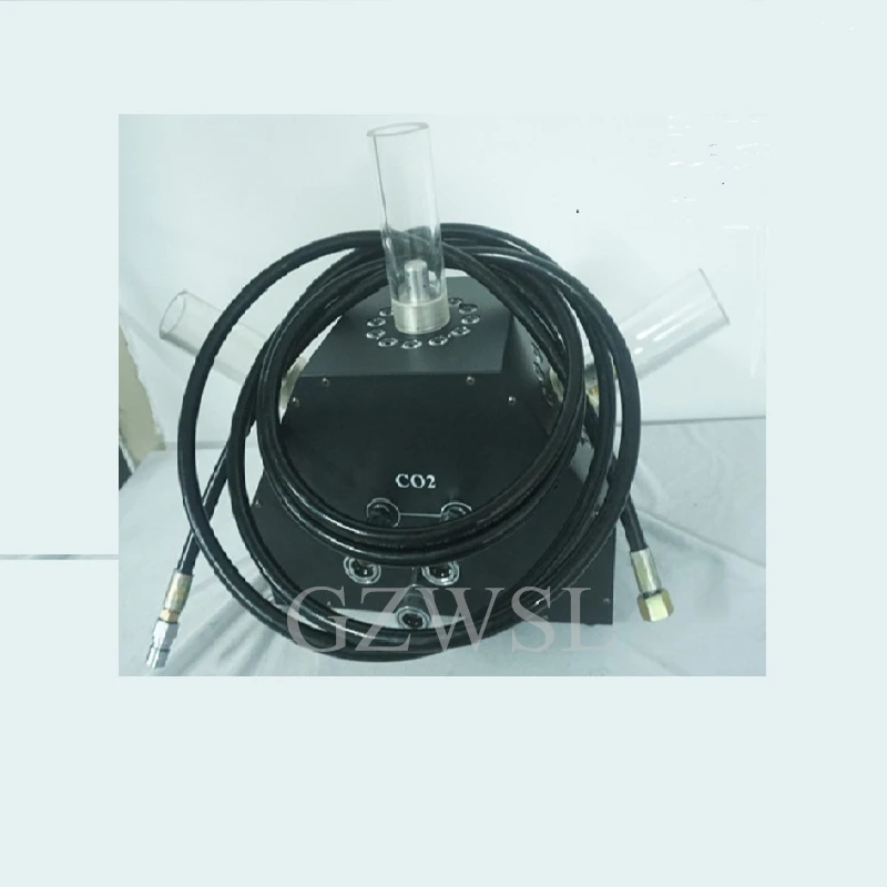 Новое поступление 3 головки DMX Led Co2 струйная машина|Эффект освещения сцены| |