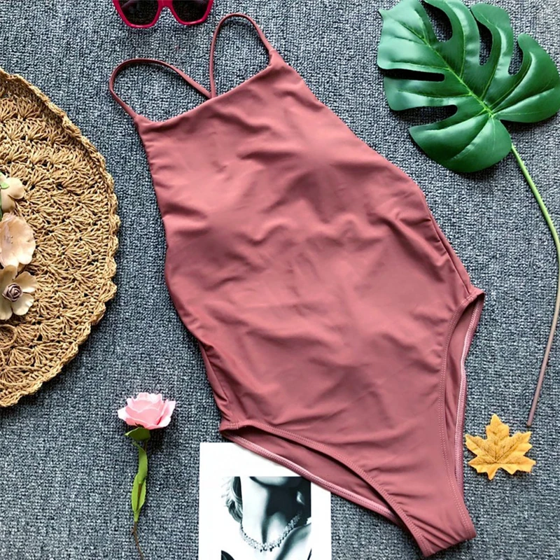 DarkRed cheap swimwear sexy bikini high waist biquines swimsuit girls mini bikini womens beachwear biquini maillot de bain - Color: DarkRed