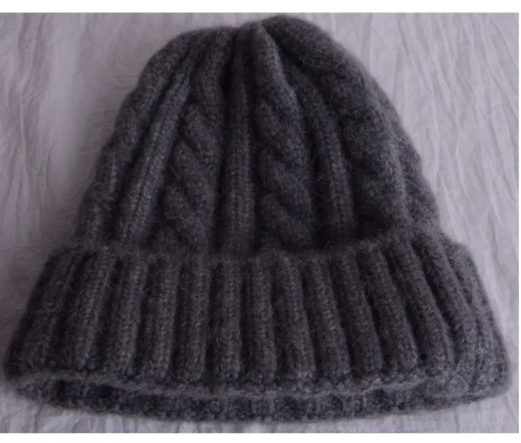 Плотная шерсть skullies beanies зимняя женская шапка мужская вязаная skullies beanies женские зимние шапки одноцветные
